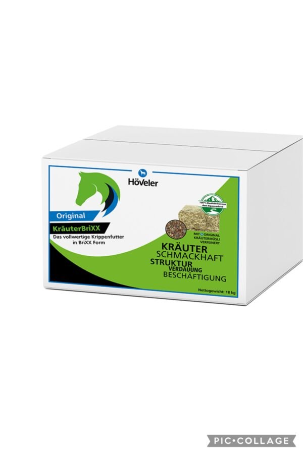 HÖVELER KRAUTERBRIXX skirtingų žolių mišinys - Rančos pašarai – kokybiški pašarai, sveikatos papildai, skanėstai žirgams. Žirgynų įranga. Taip pat rasite maistą bei papildus kitiems gyvūnams: šunims, katėms, avims, ožkoms, alpakoms, kupranugariams, triušiams, graužikams: degu, jūrų kiaulytėms, šinšiloms bei paukščiams. Vokiška kokybė, patrauklios kainos ir patikimas pasirinkimas.