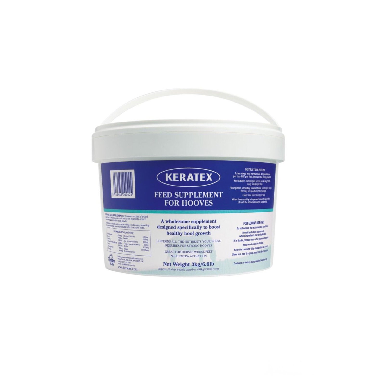 KERATEX FEED SUPPLEMENT FOR HOOVES - papildas arklio kanopoms