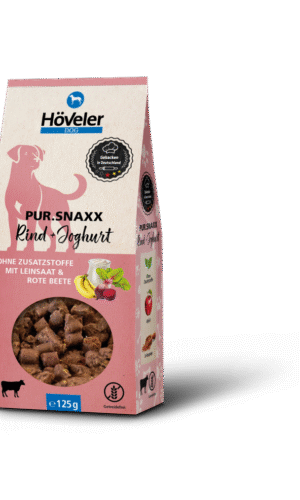 HÖVELER DOG PUR SNAXX jautiena ir jogurtas- skanėstai šunims