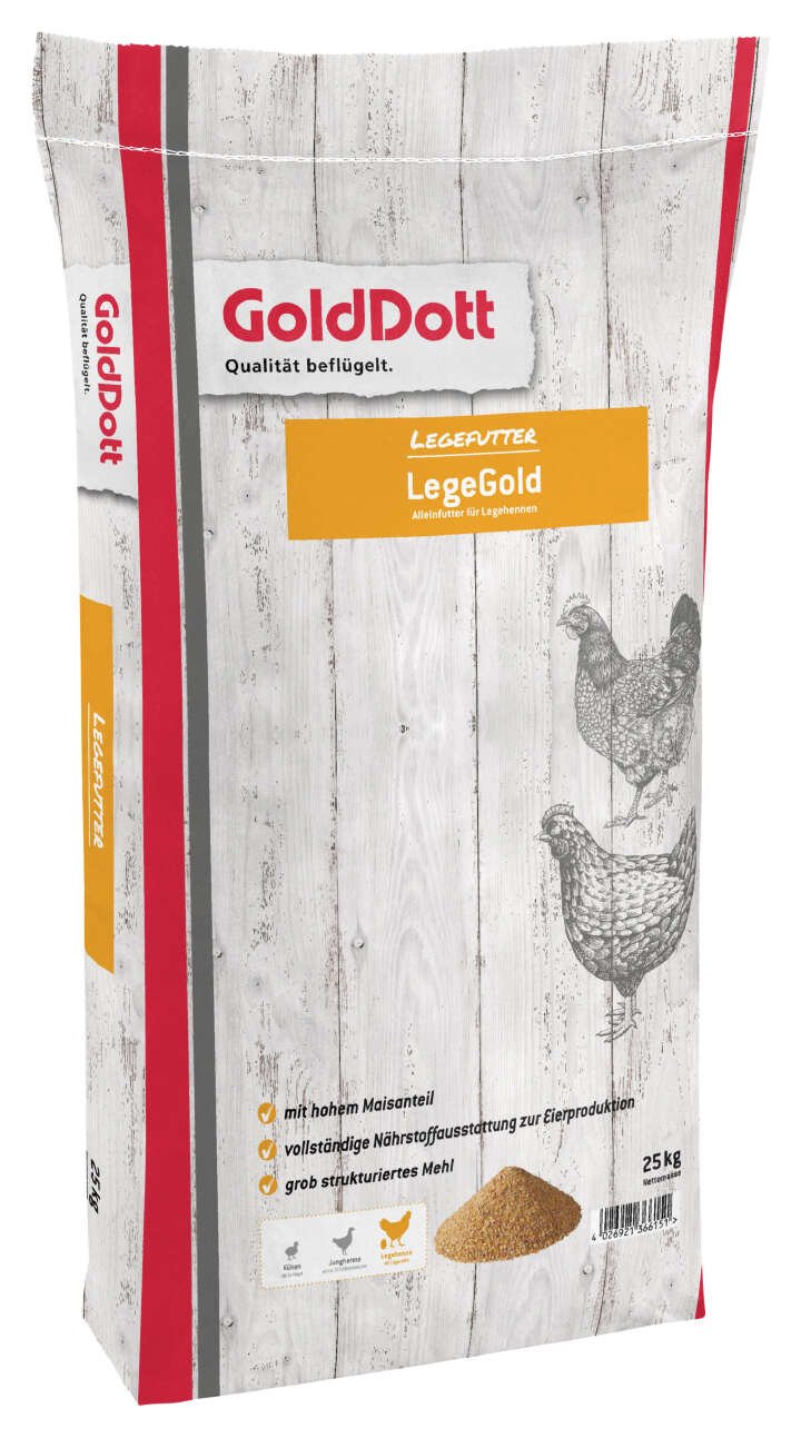 GOLDDOT LEGEGOLD 25 kg - pilnavertis lesalas dedeklėms