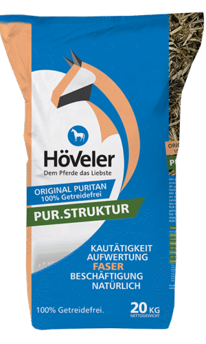 HÖVELER PUR STRUKTUR 20 kg - begrūdis muslis arkliams
