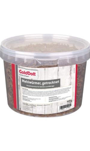 GOLDDOTT 500g džiovintos milčiaus lervos, kirminai