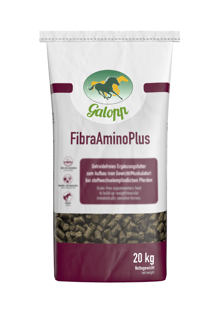 GALOPP FIBRA AMINO PLUS 20KG - pašaras žirgo raumenims ir svorio didinimui