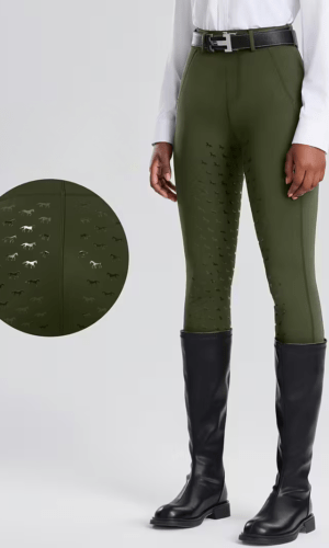 Moteriškos aukšto liemens jojimo kelnės
