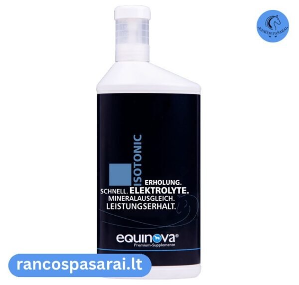 EQUINOVA® ISOTONIC ELEKTROLITAI ŽIRGAMS - Rančos pašarai – kokybiški pašarai, sveikatos papildai, skanėstai žirgams. Žirgynų įranga. Taip pat rasite maistą bei papildus kitiems gyvūnams: šunims, katėms, avims, ožkoms, alpakoms, kupranugariams, triušiams, graužikams: degu, jūrų kiaulytėms, šinšiloms bei paukščiams. Vokiška kokybė, patrauklios kainos ir patikimas pasirinkimas.