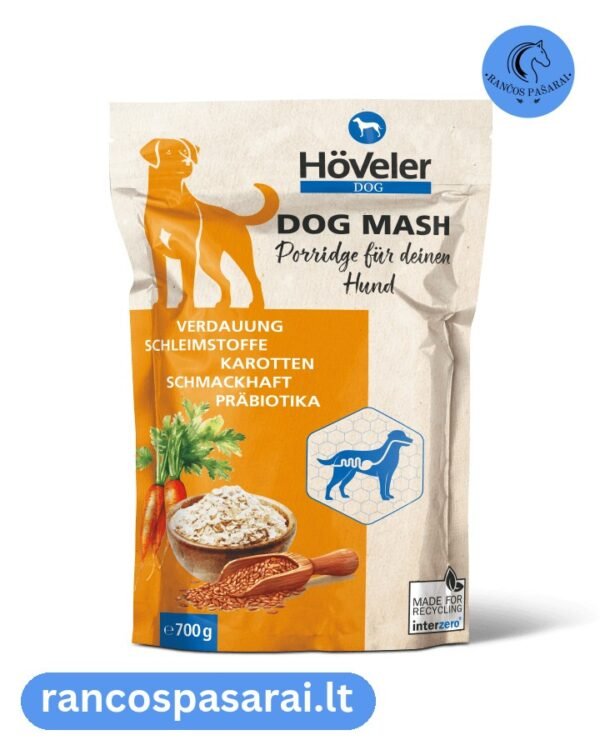 HÖVELER DOG MASH – košė šunims su vizualu HÖVELER DOG MASH - košė šunims - Rančos pašarai – kokybiški pašarai, sveikatos papildai, skanėstai žirgams. Žirgynų įranga. Taip pat rasite maistą bei papildus kitiems gyvūnams: šunims, katėms, avims, ožkoms, alpakoms, kupranugariams, triušiams, graužikams: degu, jūrų kiaulytėms, šinšiloms bei paukščiams. Vokiška kokybė, patrauklios kainos ir patikimas pasirinkimas.