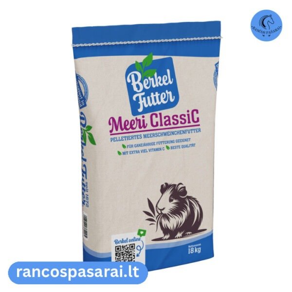 BERKEL FUTTER Meeri ClassiC 18 kg - visavertis maistas jūrų kiaulytėms su vizualu Berkel Futter Meeri Classic