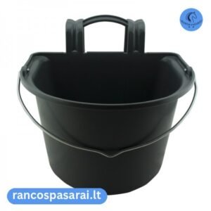 Kabinamas šėrimo dubuo su rankena