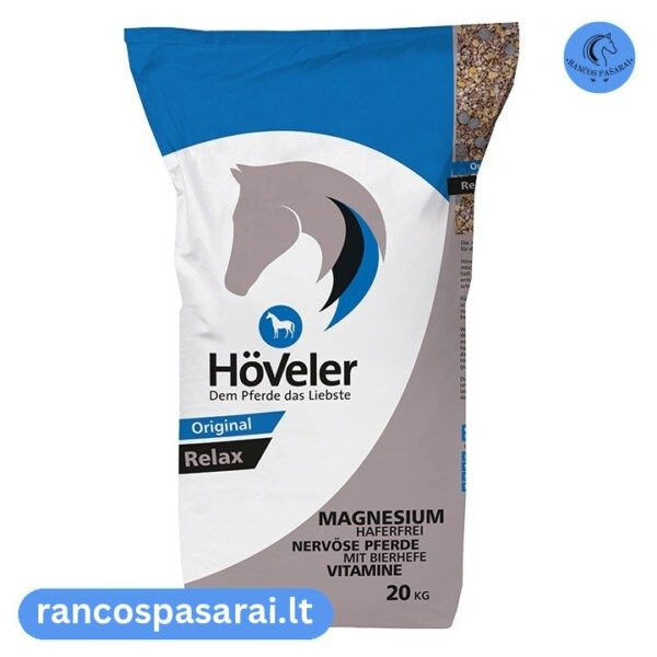 HÖVELER RELAX 20 kg – visavertis pašaras su magniu arkliams su vizualu Höveler Relax
