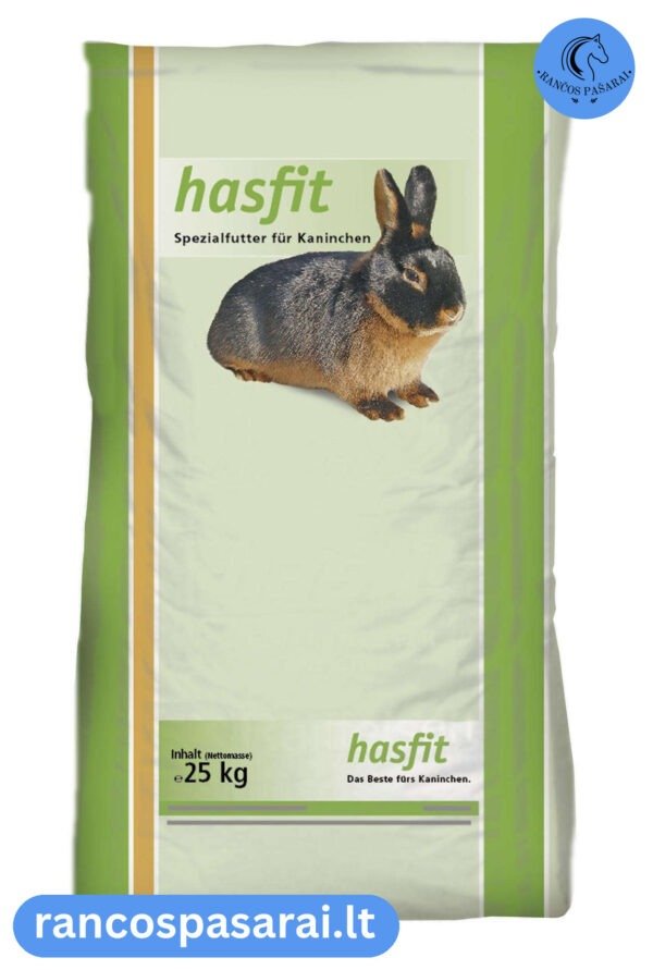 HASFIT CARAT 25kg - profesionalus pašaras triušių veisimui su vizualu HASFIT CARAT 25kg - profesionalus pašaras triušių veisimui - Rančos pašarai – kokybiški pašarai, sveikatos papildai, skanėstai žirgams. Žirgynų įranga. Taip pat rasite maistą bei papildus kitiems gyvūnams: šunims, katėms, avims, ožkoms, alpakoms, kupranugariams, triušiams, graužikams: degu, jūrų kiaulytėms, šinšiloms bei paukščiams. Vokiška kokybė, patrauklios kainos ir patikimas pasirinkimas.