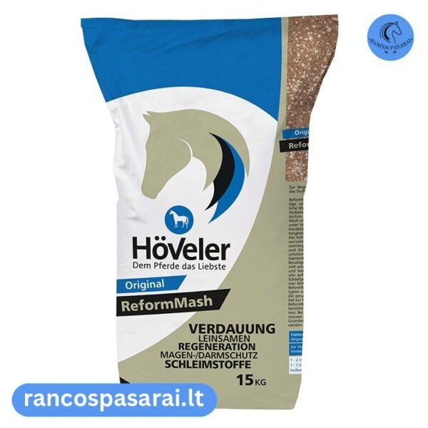 HÖVELER REFORMMASH 15 kg - užpilama košė arkliams su vizualu Höveler Reformmash