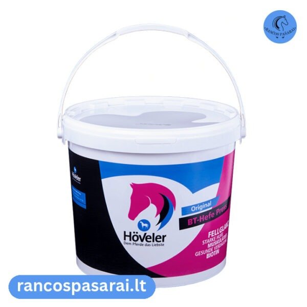 HÖVELER BT HEFE PRESS 8 kg, 25 kg - alaus mielės arkliams + biotinas su vizualu Hoveler Bt Hefe Press