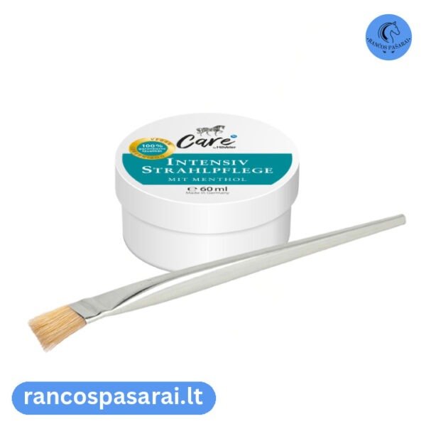 HÖVELER CARE INTENSIV STRAHLPFLEGE 60 ml - žirgo varlės puviniui gydyti su vizualu HÖVELER CARE INTENSIV STRAHLPFLEGE
